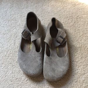 Birkenstock London Soft Footbed grey shoes